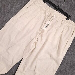 Men's Casual Drawstring Linen Blend Pants